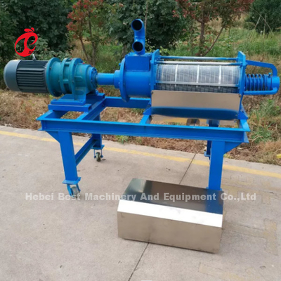 ไก่วัว Dewatering 15m3 / H เครื่องเป่าปุ๋ยเครื่องแยกของแข็ง Rose