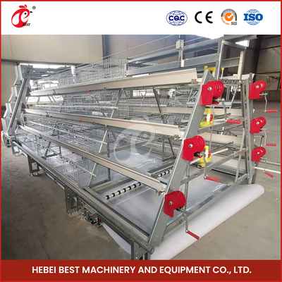 ระบบกรงไก่ไก่ไก่แบบอัตโนมัติที่ได้รับการรับรองจาก ISO14001 25 ปี