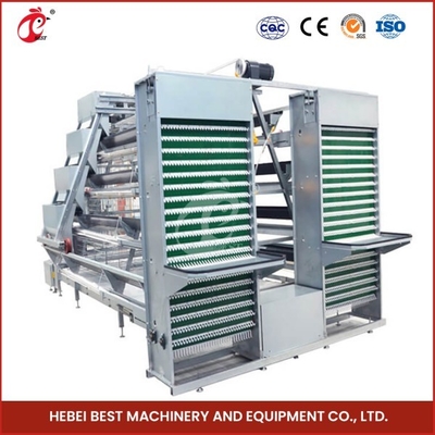 อุปกรณ์กรงไก่อัตโนมัติ A Frame 4 Tier Layer Cage System Doris Shi