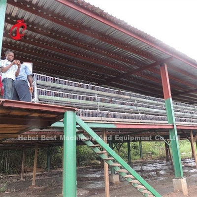 กรงไก่เนื้อแบบกรงเลี้ยงไก่เนื้อ ISO14001 Doris
